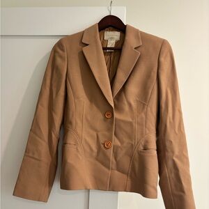 Tan Women's 100% Wool Blazer
